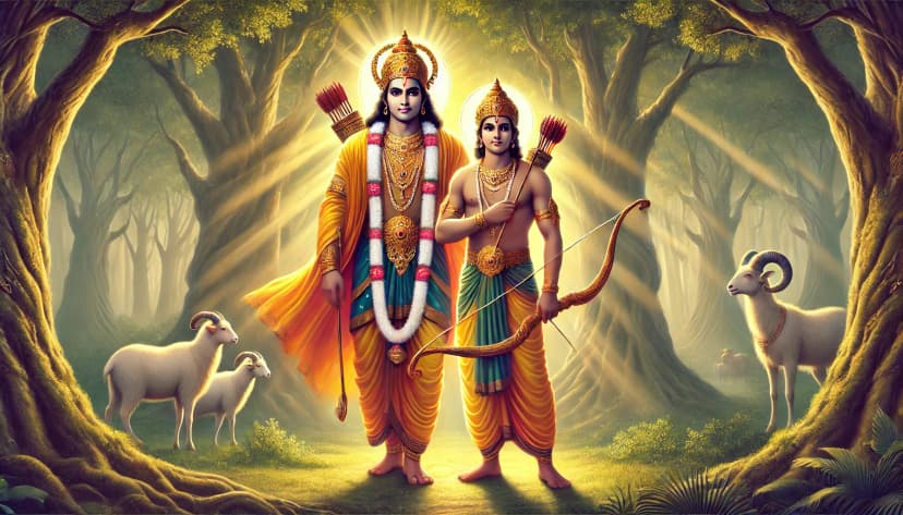 Krishna and Rukmini